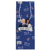 Biden Harris Party Geschenktüte Für Weinflaschen (Rückseite)