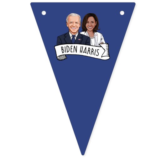 Biden Harris Party Wimpelkette (Zweite Fahne)