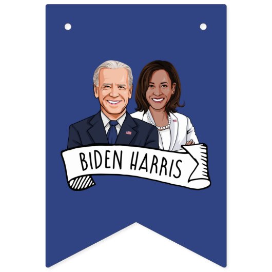 Biden Harris Party Wimpelkette (Zweite Fahne)