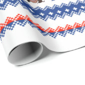 Biden Harris Pattern Geschenkpapier (Rolleneckpunkt)