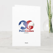 Biden Harris Pink Weihnachtssüßer Karte (Rückseite)