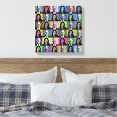 Biden Harris Pop Art (36 Farben) Leinwanddruck (Insitu (Schlafzimmer))