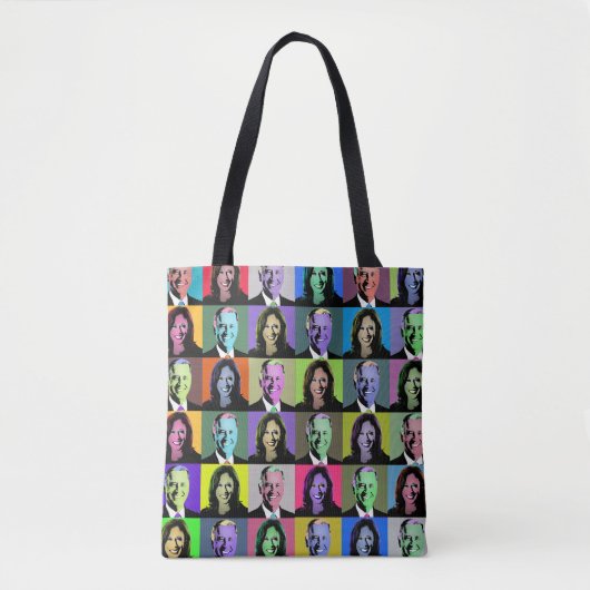 Biden Harris Pop Art (36 Farben) Tasche (Vorderseite)