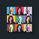 Biden Harris Pop Art (Neon) Leinwanddruck<br><div class="desc">Politischer Pop Art Gear und politische Geschenke von PolitiClothes.com & PolitiCardz.com finden die einzigartigsten Wahlen und politischen Geschenke inklusive: politische T - Shirt, politische Autoaufkleber, politische Buttons, politische Poster, politische Buttone, politische Karten, politische Tasse, politische Plakate, politische Zeichen und mehr! Politische Kunst & Gear: http://www.PolitiClothes.com Politische Karten und Geschenke: http://www.PolitiCardz.com...</div>