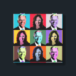 Biden Harris Pop Art (Neon) Leinwanddruck<br><div class="desc">Politischer Pop Art Gear und politische Geschenke von PolitiClothes.com & PolitiCardz.com finden die einzigartigsten Wahlen und politischen Geschenke inklusive: politische T - Shirt, politische Autoaufkleber, politische Buttons, politische Poster, politische Buttone, politische Karten, politische Tasse, politische Plakate, politische Zeichen und mehr! Politische Kunst & Gear: http://www.PolitiClothes.com Politische Karten und Geschenke: http://www.PolitiCardz.com...</div>