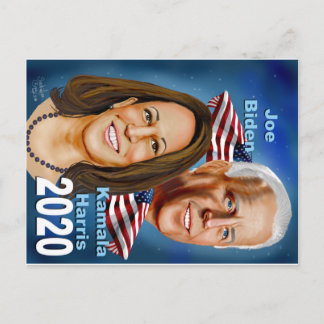 Biden Harris Postcard Postkarte