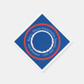 Biden Harris Präsidialeinweihungsflagge Klein Serviette (Ecke)