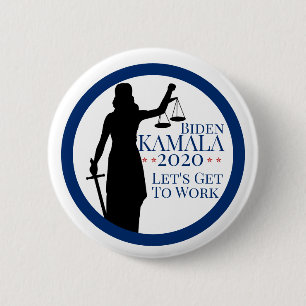 Biden Harris President Get to Work 2020 Button