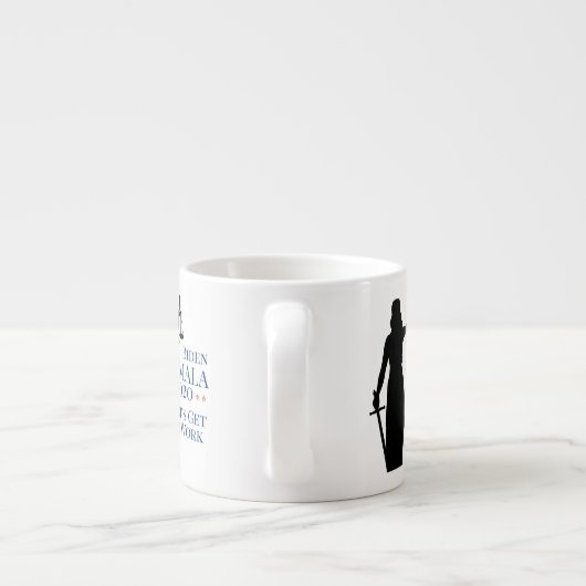 Biden Harris President Get to Work 2020 Espressotasse (Rückseite)