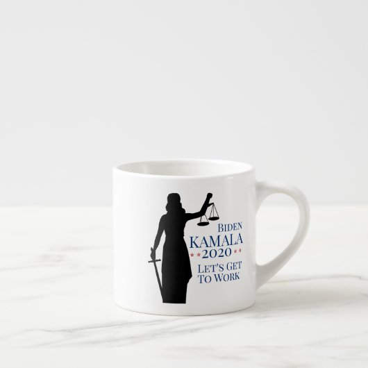 Biden Harris President Get to Work 2020 Espressotasse (Rechts)