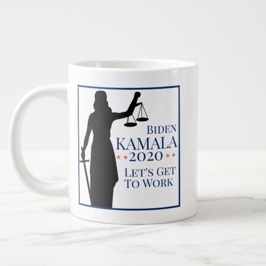 Biden Harris President Get to Work 2020 Jumbo-Tasse (Links)