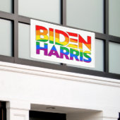 Biden Harris Pride Rainbow Banner (Äußeres Gebäude)