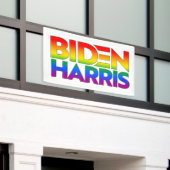 Biden Harris Pride Rainbow Banner (Äußeres Gebäude)
