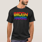 Biden Harris Pride Rainbow T-Shirt (Vorderseite)