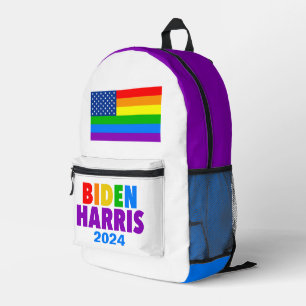 Biden Harris Rainbow American Flag LGBT Custom Bedruckter Rucksack