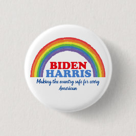 Biden Harris Rainbow Inspiration Custom Button