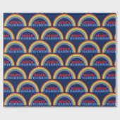 Biden Harris Rainbow Niedliche Demokraten Geschenkpapier (Flach)