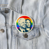 Biden Harris Rainbow Pride Button (Beispiel)