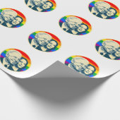 Biden Harris Rainbow Pride Geschenkpapier (Ecke)