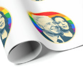 Biden Harris Rainbow Pride Geschenkpapier (Rolleneckpunkt)