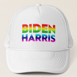 Biden Harris Regenbogenfarbenstolz Truckerkappe