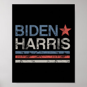 Biden Harris Retro Vintag Design Biden Harris Poster