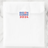 Biden Harris Runder Aufkleber (Tasche)