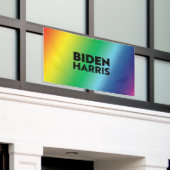 Biden Harris schwarze Lgbtq Lgbt Stolz Regenbogenf Banner (Äußeres Gebäude)