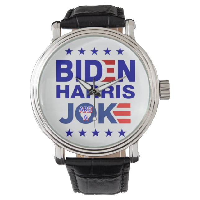 biden harris sind eine JOKE CBDOilPrincess Armbanduhr (Vorderseite)