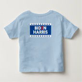 Biden / Harris Stars Frame White Blue Kleinkind T-shirt (Rückseite)