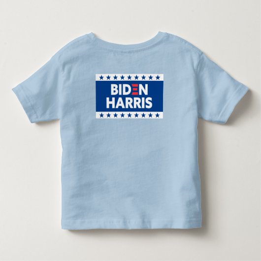 Biden / Harris Stars Frame White Blue Kleinkind T-shirt (Rückseite)