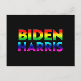 "Biden Harris" Stolz lgbtq lgbt Regenbogenfarben Postkarte