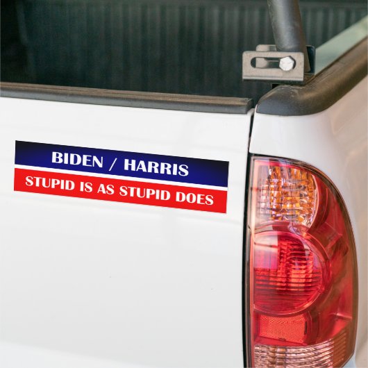 Biden Harris Stupid ist wie Stupid! Autoaufkleber (Auf Lkw)