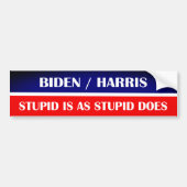 Biden Harris Stupid ist wie Stupid! Autoaufkleber (Vorne)