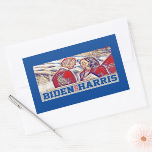 Biden Harris Together 2020 Rechteckiger Aufkleber