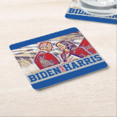 Biden Harris Together 2020 Rechteckiger Pappuntersetzer (angewinkelt)