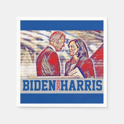 Biden Harris Together 2020 Serviette (Vorderseite)