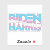 Biden Harris Trans Pride Aufkleber (Blatt)