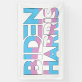 Biden Harris Trans Pride Banner (Vertikal)