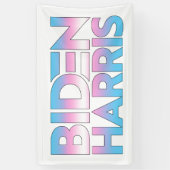 Biden Harris Trans Pride Banner (Vertikal)