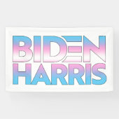 Biden Harris Trans Pride Banner (Horizontal)