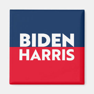 Biden Harris typografisch rot-weiß-blau patriotisc Magnet