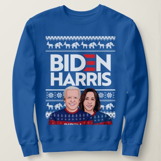 BIDEN HARRIS UGLY SWEATER SWEATSHIRT (Design vorne)