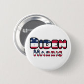 Biden & Harris unterstützen US-Wahlen 2020 Button (Vorne & Hinten)