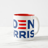 Biden Harris Vizepräsident Zweifarbige Tasse (VorderseiteRechts)