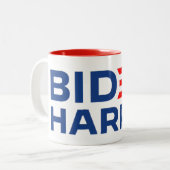 Biden Harris Vizepräsident Zweifarbige Tasse (Vorderseite Links)