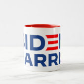 Biden Harris Vizepräsident Zweifarbige Tasse (Mittel)