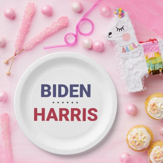 Biden-Harris (Wahl 2020 in den USA) Pappteller (Party)