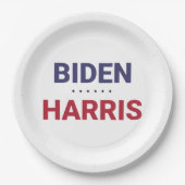 Biden-Harris (Wahl 2020 in den USA) Pappteller (Vorderseite)