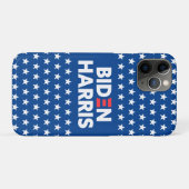 Biden / Harris White Stars Muster Blau Case-Mate iPhone Hülle (Rückseite (Horizontal))